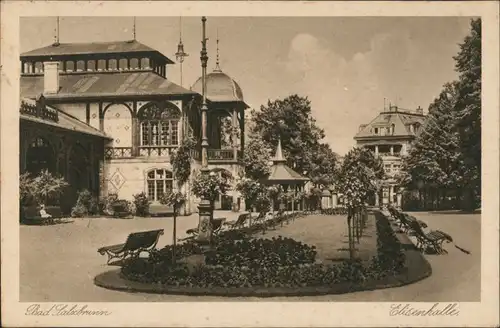 Postcard Bad Salzbrunn Szczawno-Zdrój Elisenhalle 1935