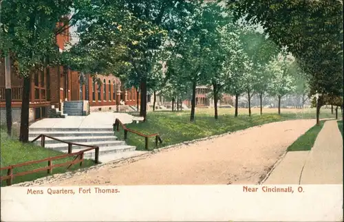 Postcard Cincinnati (Ohio) Mens Quarters Fort Thomas 1912