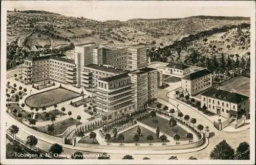 Ansichtskarte Tübingen Fotomontage Universitätsklinik 1932