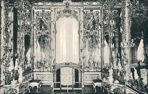Ansichtskarte Ansbach Schloß Spiegelzimmer 1919