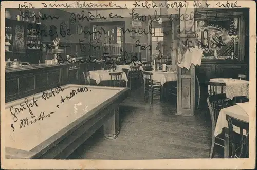 Ansichtskarte Düsseldorf Restaurant Schlösser Saal Herzogstraße 38 1926