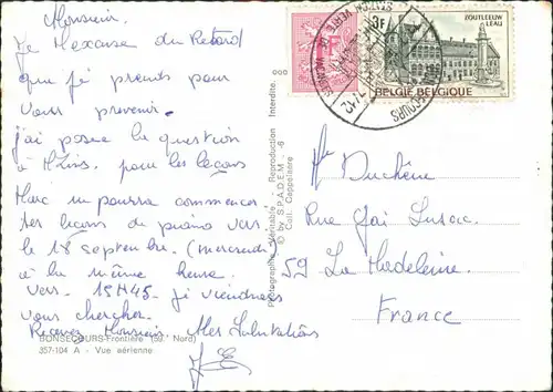 CPA Bonsecours Vue aérienne 1985