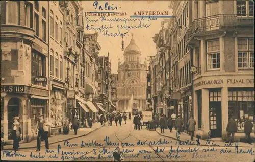 Postkaart Amsterdam Amsterdam Utrechtschestraat 1916