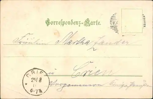 Postcard Karlsbad Karlovy Vary Obere Parkstrasse 1903