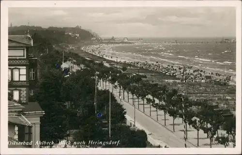 Ansichtskarte Ahlbeck (Usedom) Strandpromenade 1930