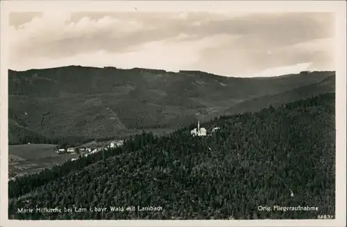 Ansichtskarte Lam (Oberpfalz) Luftbild Gasthaus zur Rast 1930