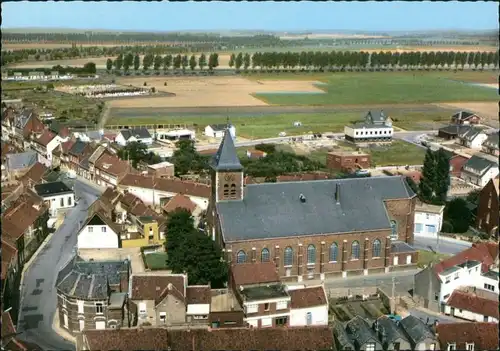 Postkaart Kieldrecht-Beveren Beveren Luftaufnahme des Zentrums 1967