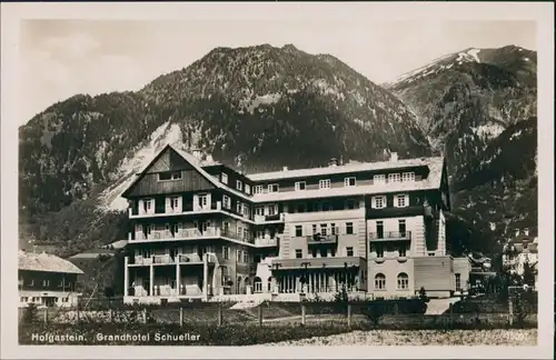 Ansichtskarte Bad Hofgastein Hotel Schueller 1930