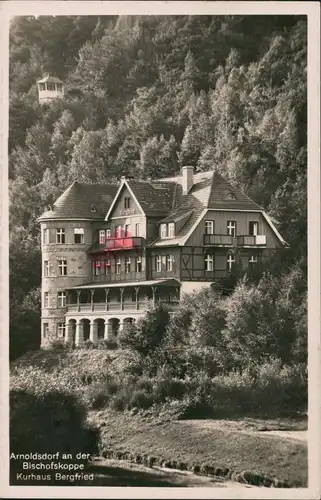 Arnoldsdorf (Oberschlesien) Jarnoltowek Kurhaus Bergfried Bischofskoppe 1930