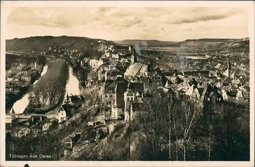 Ansichtskarte Tübingen Stadt von Osten 1940