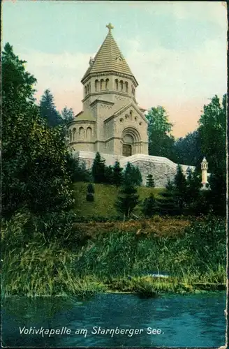 Berg (Starnbergersee) Votivkirche Kapelle am Starnberger See Bayern 1910