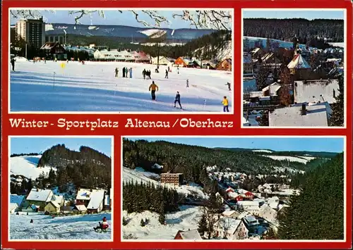 Altenau-Clausthal-Zellerfeld  -Ansichten vom Winter-Sportplatz Oberharz 1995