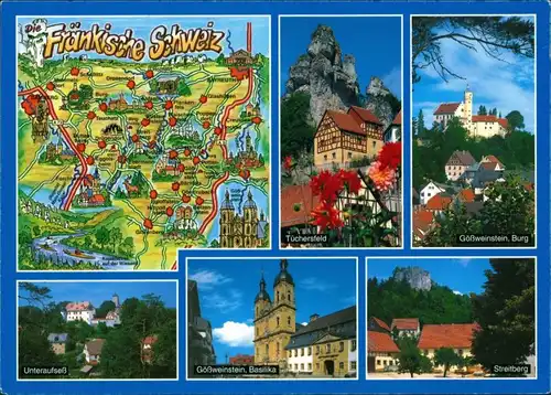 .Bayern Fränkische Schweiz  mit Tüchersfeld, Gößweinstein, Streitberg 2005