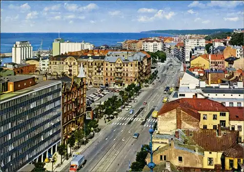 Helsingborg Hälsingborg Drottninggatan Street View Postcard 1975