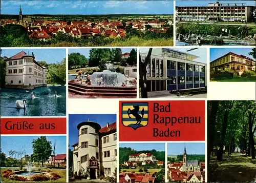 Bad Rappenau Stadtteilansichten Mehrbild-AK Baden Kraichgau 1970