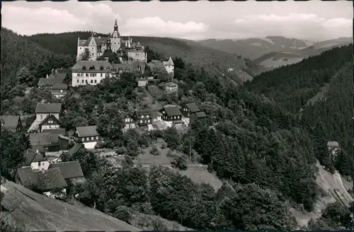 Lauenstein-Ludwigsstadt Burg Lauenstein Frankenwald Panorama,  1960