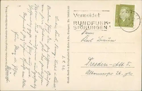 Ansichtskarte Bregenz Luftbild 1930