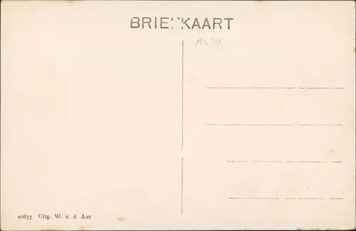 Postkaart Wijk aan Zee Straßenpartie Cafe 1917