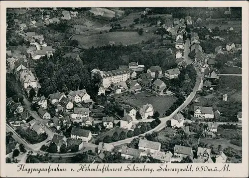 Ansichtskarte Schömberg (Schwarzwald) Luftbild 1934