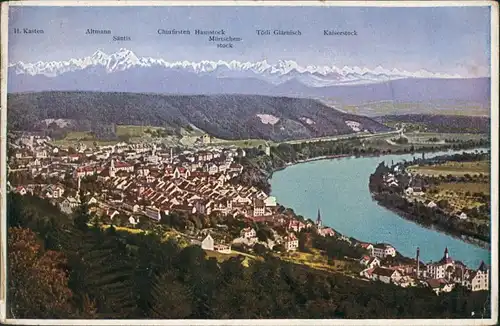 Ansichtskarte Waldshut-Pforzheim Bahnhofs-Hotel 1922