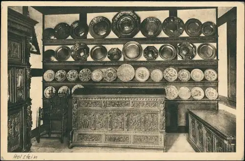 Schleswig Holstein Holsteinische Blink Regal Küchenteller Innenansicht 1920