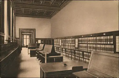 Ansichtskarte Berlin Preußische Staatsbibliothek Innenansicht 1920