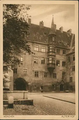 Ansichtskarte München Wohnhaus Partie Alter Hof 1925