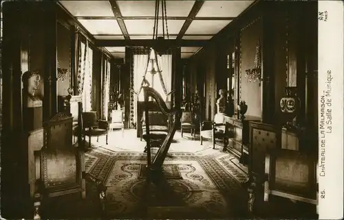 Rueil-Malmaison Chateau de la Malmaison Salle de Musique Innenansicht 1927