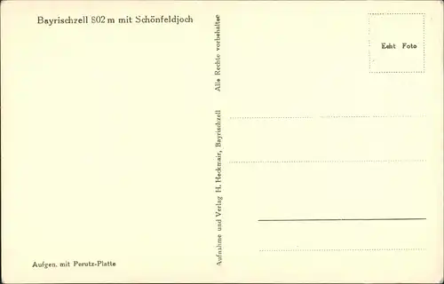 Ansichtskarte Bayrischzell Stadtpartie 1931