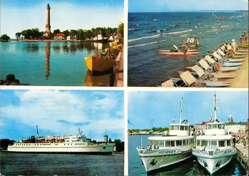 Swinemünde Świnoujście MB: Schiffe, Leuchtturm und Strand 1965