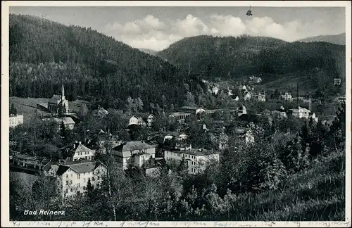 Postcard Bad Reinerz Duszniki-Zdrój Stadtpartie 1934