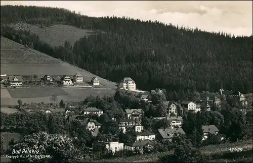 Postcard Bad Reinerz Duszniki-Zdrój Stadtpartie 1932