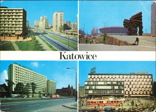 Kattowitz Katowice Ulica Armii Czerwonej, Pomnik Powstańców 1985