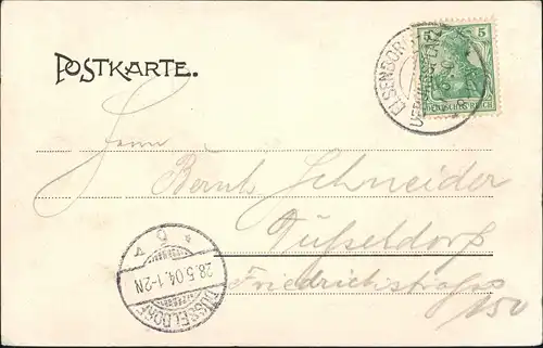 Postkaart Elsenborn-Bütgenbach Truppenübungsplatz - Baracken 1904