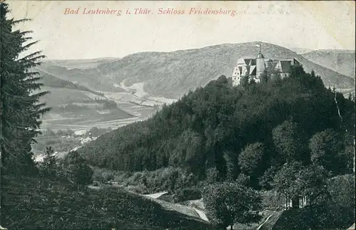 Leutenberg Friedensburg Schloss Castle Thüringen Panorama Blick 1925