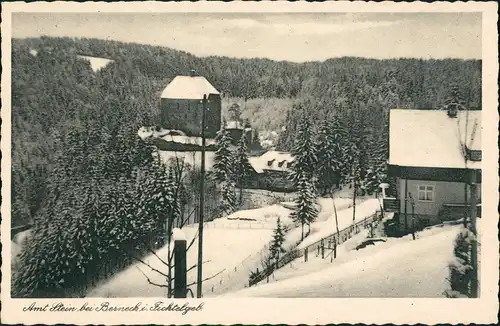 Bad Berneck im Fichtelgebirge Pension Zum Ritter vom Stein Bahnstation Berneck 1925