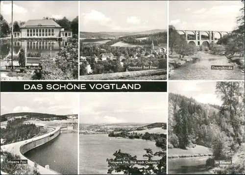 .Sachsen Sächsisches Vogtland Brambach, Bad Elster, Pöhl Talsperre Pirk uvm. 1980