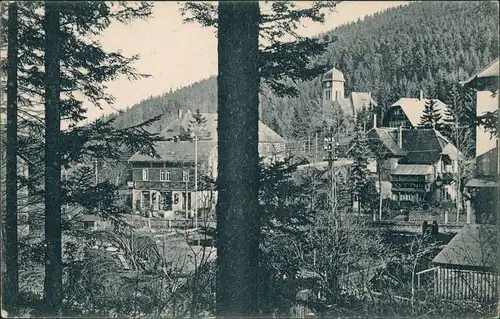 Ansichtskarte Kipsdorf-Altenberg (Erzgebirge) Stadtpartie 1930