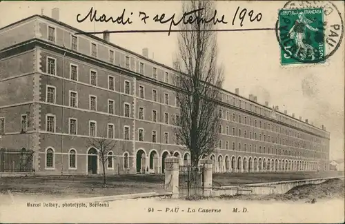 Pau (Pyrénées-Atlantiques) Militär Propaganda Kaserne La Caserne Gebäude 1920