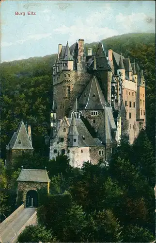 Ansichtskarte Wierschem Burg Eltz Gesamtansicht (Castle Germany) 1910