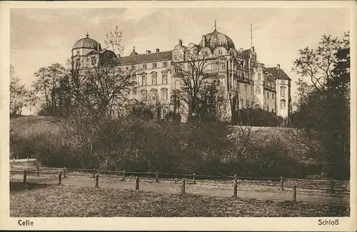 Ansichtskarte Celle Gesamtansicht Partie am Schloss, Castle 1920