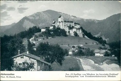 Aschau im Chiemgau Schloss Hohenaschau Bayerisches Hochland   Hauch Prien) 1910