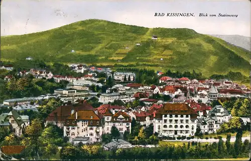Bad Kissingen Panorama-Ansicht Häuser Blick vom Stationsweg 1925