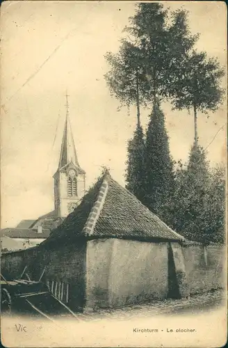 Ansichtskarte  Kirche (Gebäude allgemein) Kirchturm in VIC, Le Clocher 1900