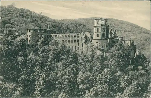 Heidelberg Heidelberger Schloss v.d. Terrasse gesehen (Castle) 1910