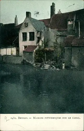 Brügge Brugge | Bruges Stadtteilansicht Maison Pittoresques sur le canal 1908
