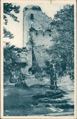 Hermsdorf unterm Kynast-Hirschberg (Schlesien) Sobieszów Jelenia Góra Burg Kynast Burgturm Riesengebirge Schlesien 1927   AK gelaufen mit Stempel HIRSCHBERG
