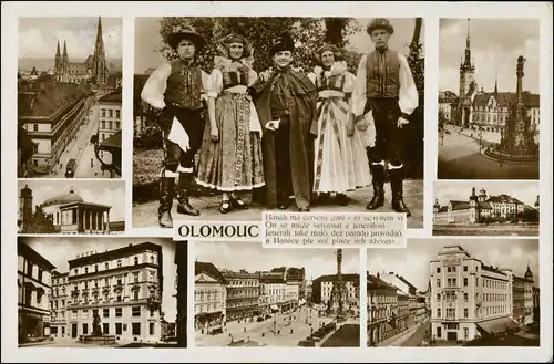 Postcard Olmütz Olomouc MB Straßen, Trachten 1934