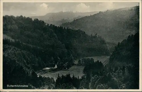 Ansichtskarte Hohnstein (Sächs. Schweiz) Buttermilchmühle 1938