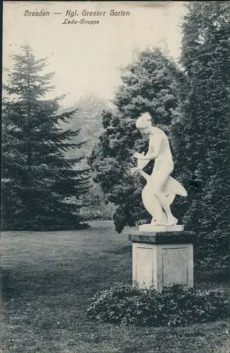 Seevorstadt-Ost/Großer Garten-Dresden Großer Garten - Leda-Gruppe 1911